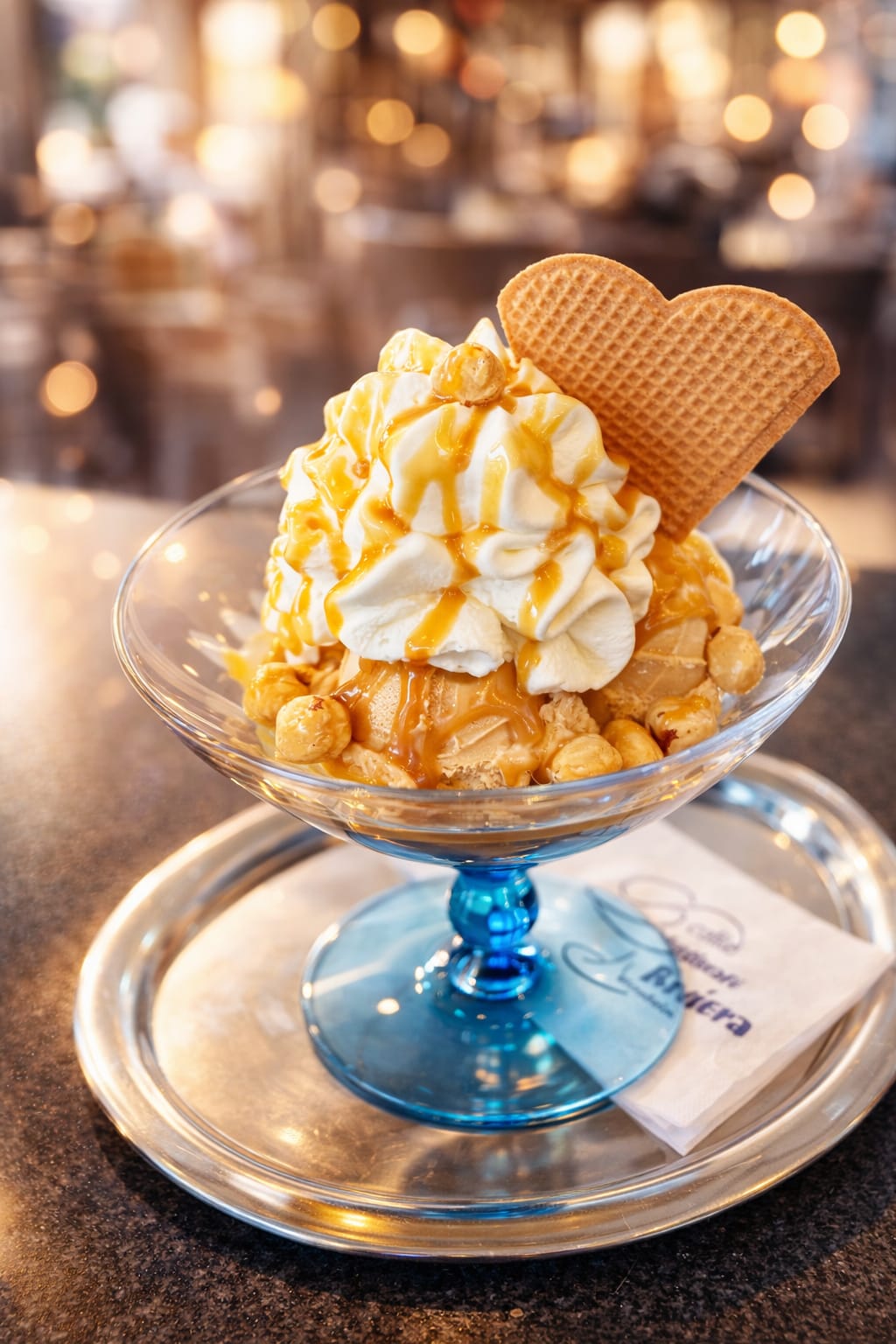 Nussbecher des Eiscafé Riviera